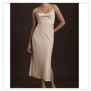 NWT Anthropologie Sachin & Babi Cali Draped Midi Dress Satin Charmeuse Size 26